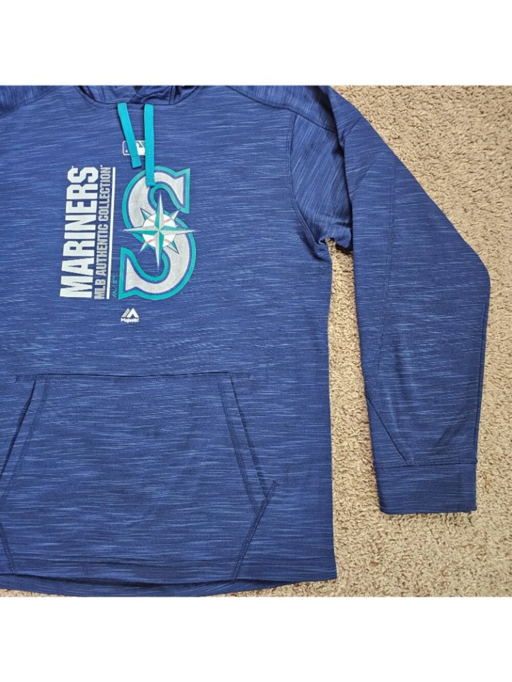 Majestic Seattle Mariners MLB Hoodie Mens M Authentic Collection Therma Base - Picture 4 of 13